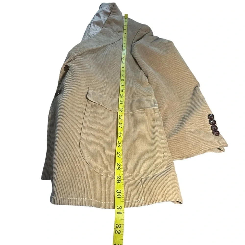 Vintage Corduroy Tan Men's Blazer 42R Two Button Tailored Clothing by AR Cotton